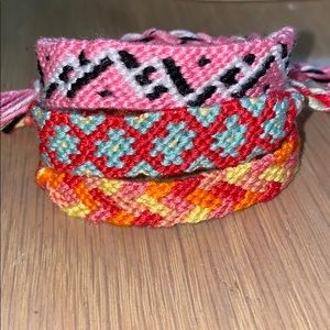 3 Adjustable Friendship Bracelets
